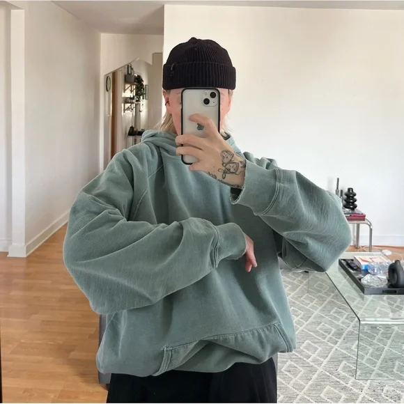 vintage 90’s faded blank hoodie - Picture 2 of 3